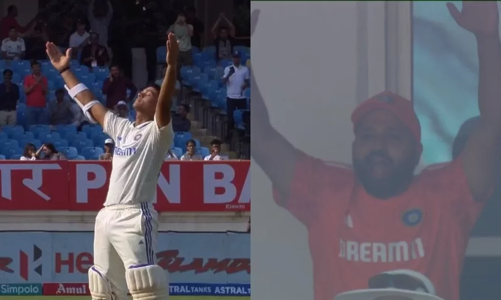 VIDEO - Rohit Sharma Mimicks Yashasvi Jaiswal's Century Celebration