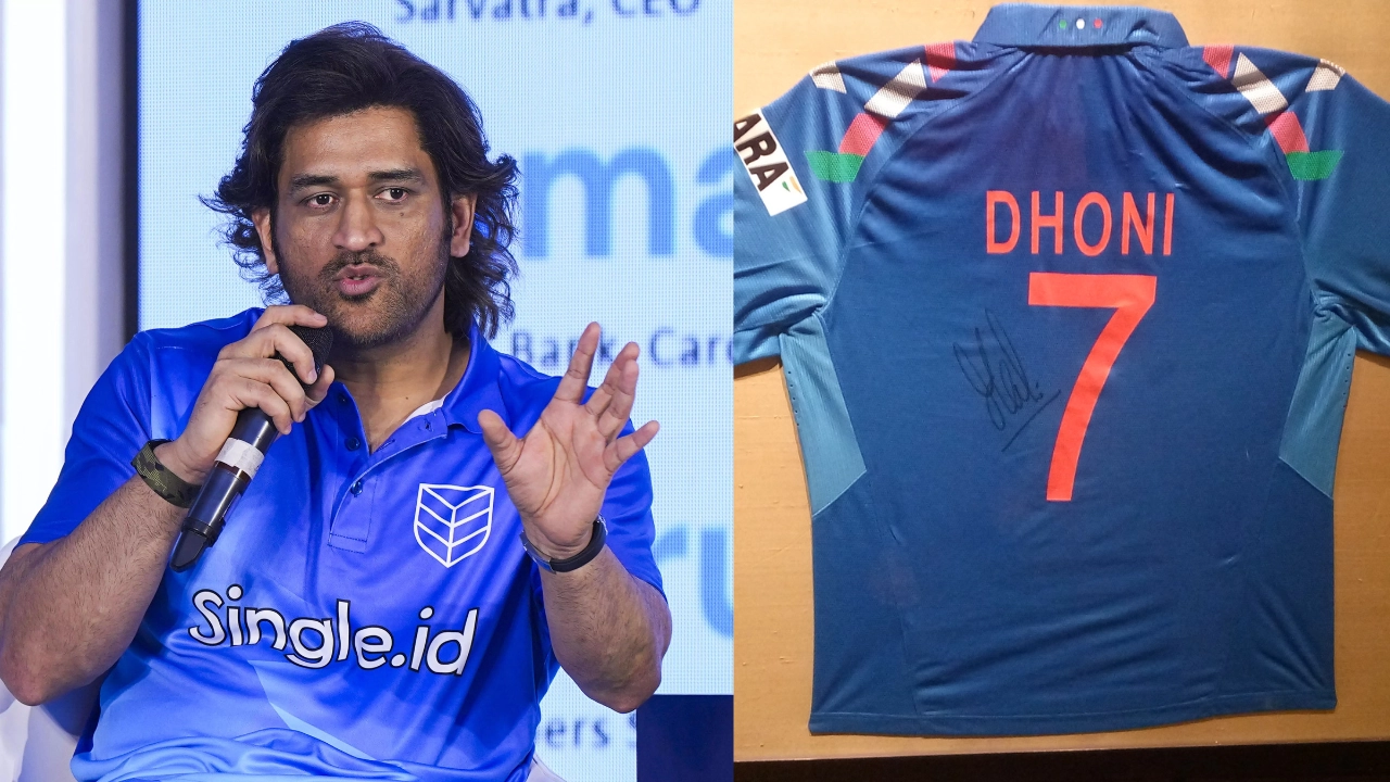 Dhoni 7 best sale number t shirt