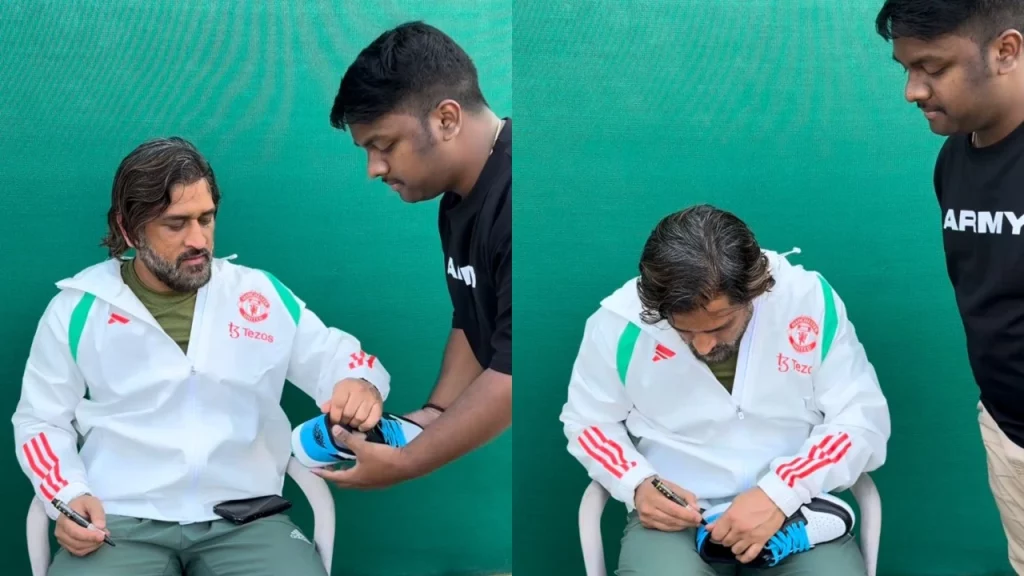 [Watch] MS Dhoni's Autograph To A Fan On Nike Air Jordan Goes Viral