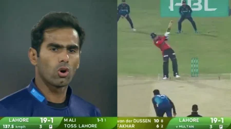 [Watch] 'As*hole': Pacer Mohammad Ali Abuses Rassie van der Dussen After Being Hit For A Six In PSL