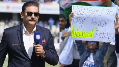 Ravi Shastri Gave A Hilarious Reply To Fan's "Will Study When James Anderson Retires" Poster