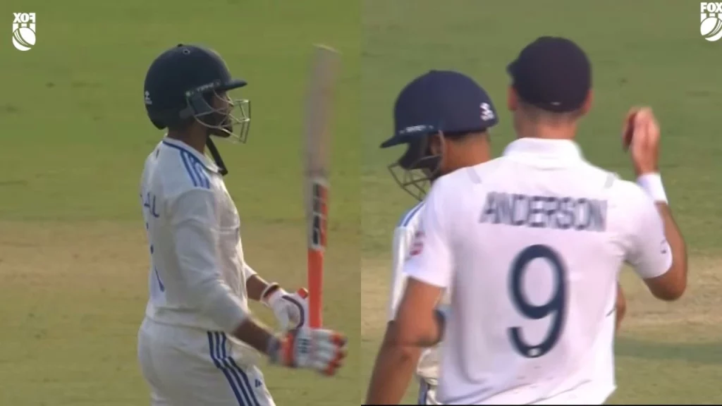 [Watch] James Anderson Taunted Ravindra Jadeja For Sword Celebration After Running Out Sarfaraz Khan