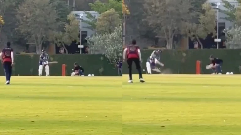 [Watch] Rishabh Pant Smashed A Six In Practice Match In Bangalore