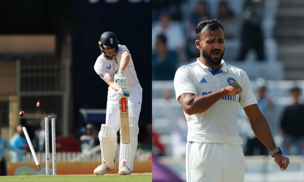 [Video] Akash Deep Cleans Up Zak Crawley's Off-Stump Again After Being Denied Due To A No-Ball