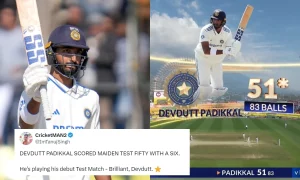 VIDEO - Devdutt Padikkal Reached His Half-Century With A Sensational Six