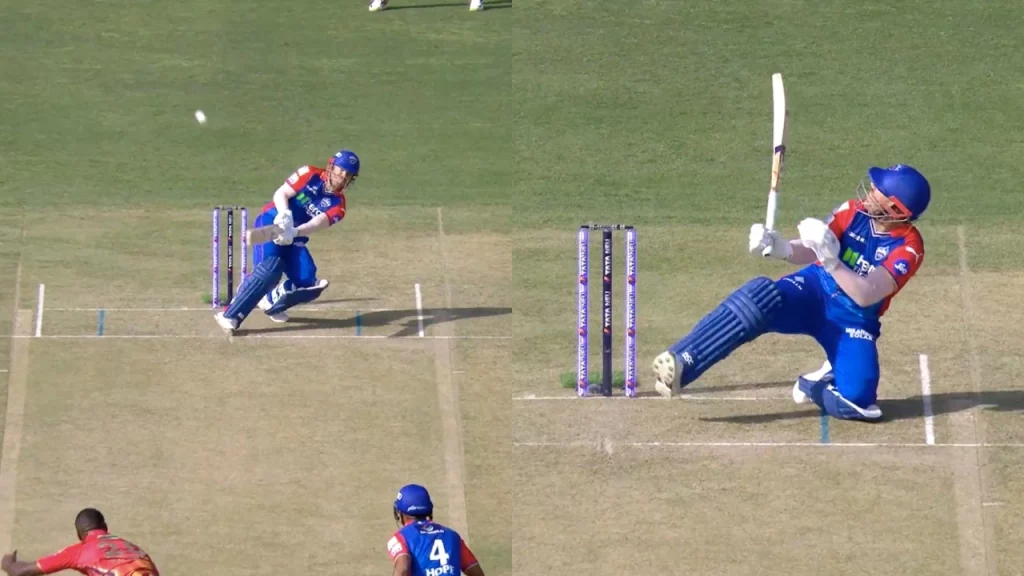 [Watch] David Warner Hits An Innovative Lap Shot Six To Rabada In DC vs PBKS