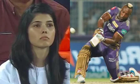 [Watch] KKR vs SRH: Andre Russell Hits A Monstrous 102-Meter Six To Mayank Markande