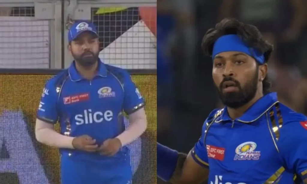 [Watch] Hardik Pandya Orders Rohit Sharma To Field Near The Boundary; See Rohit's Shocked Reaction