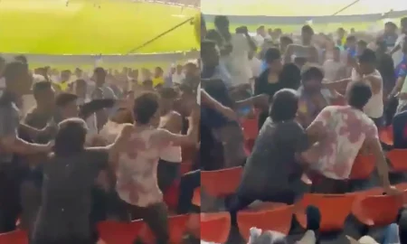 [Watch] Fans Of Hardik Pandya And Rohit Sharma Fight Inside Narendra Modi Stadium During GT vs MI