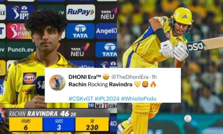 CSK vs GT: Fans Left In Awe As Rachin Ravindra Plays A Stunning Knock Of 46 (20)