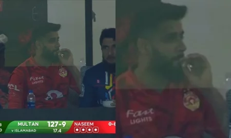 VIDEO - Imad Wasim Caught Smoking In Dressing Room During PSL 2024 Final