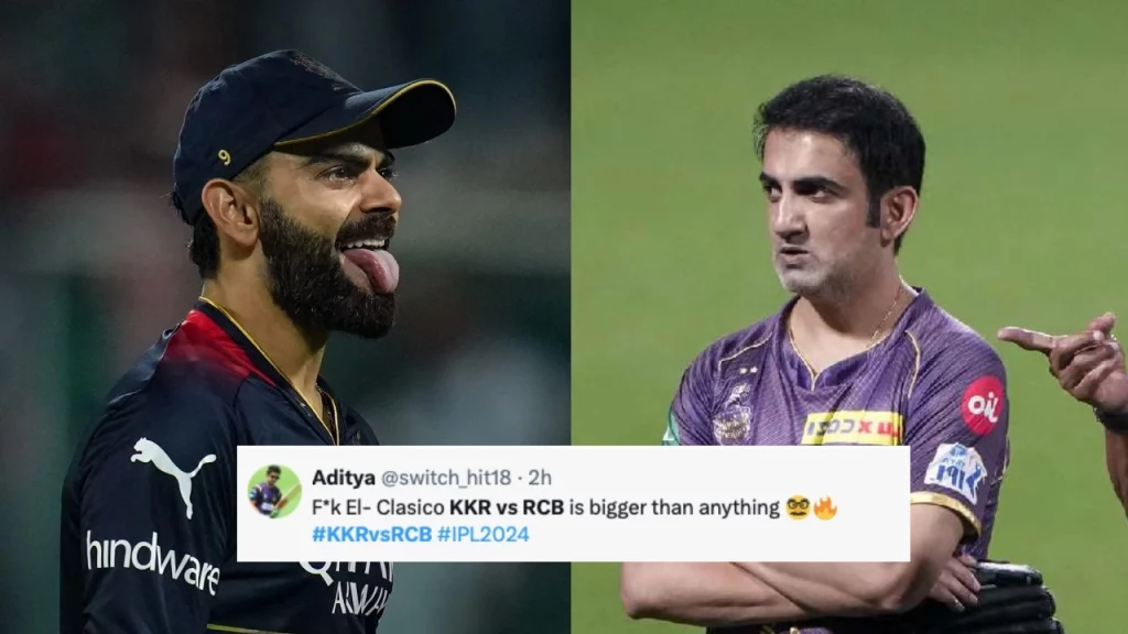 RCB vs KKR: Fans On Twitter Are Excited For Another Round Of Virat Kohli vs Gautam Gambhir