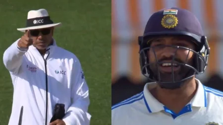WATCH - "Abey Ch**Iya Hai Kya" - Rohit Sharma Gave An Epic Reaction After Being Wrongly Given Out By The Umpire