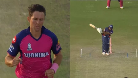[Watch] Trent Boult Knocks Devdutt Padikkal's Middle-Stump With A Beautiful Delivery