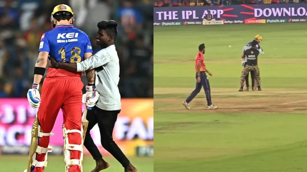 [Watch] A Fan Touched Virat Kohli's Feet And Hugged Him During RCB vs PBKS Match
