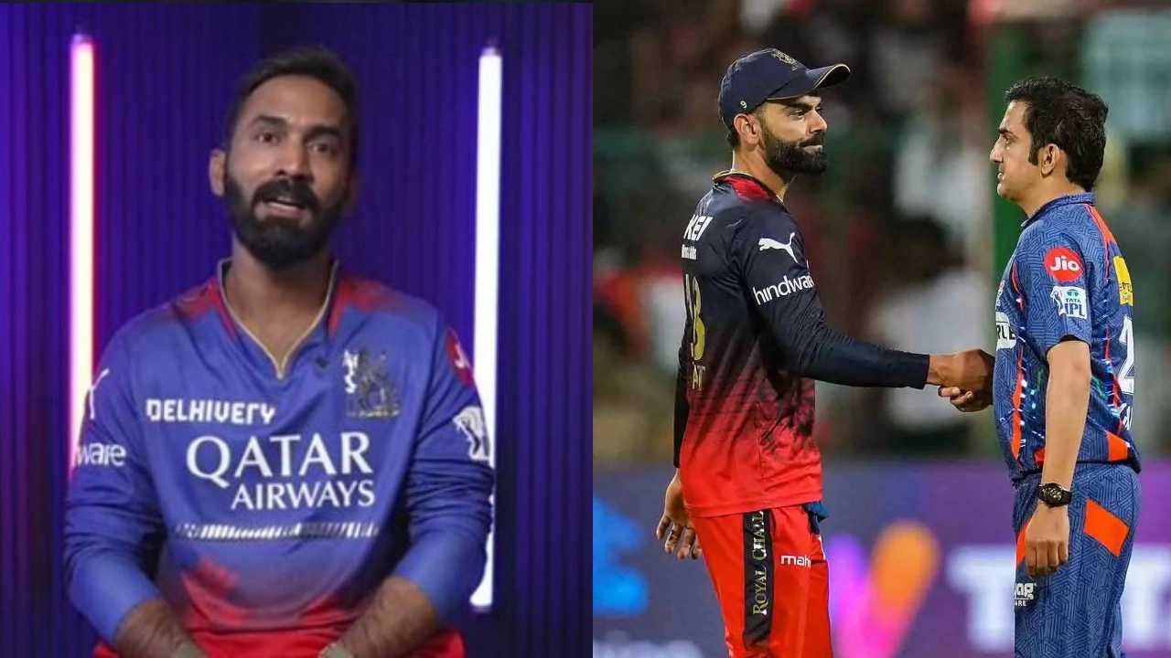 [Watch] "Very Interesting": Dinesh Karthik's Hilarious Reaction On Virat Kohli vs Gautam Gambhir Ahead Of RCB vs KKR