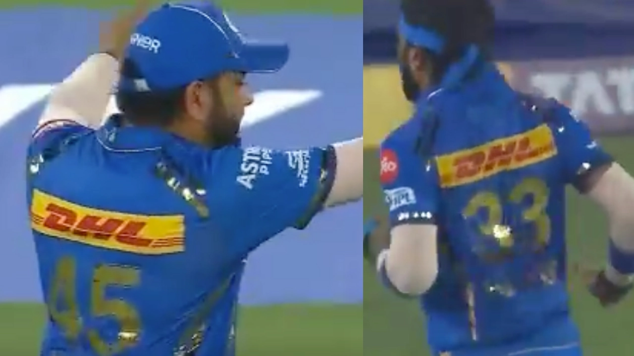 [Watch] Rohit Sharma Tells Hardik Pandya To Field At Boundary During SRH's Batting
