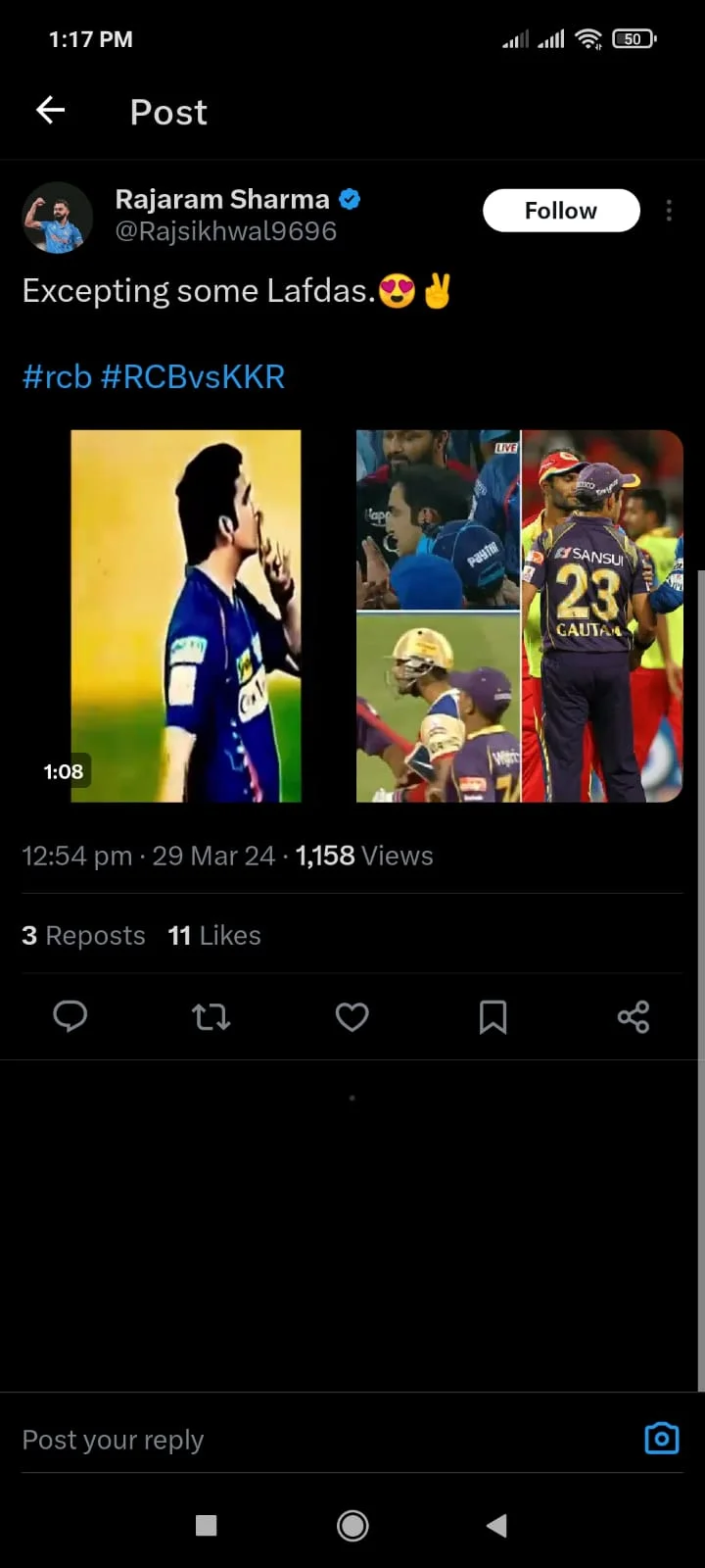 RCB vs KKR: Fans On Twitter Are Excited For Another Round Of Virat Kohli vs Gautam Gambhir