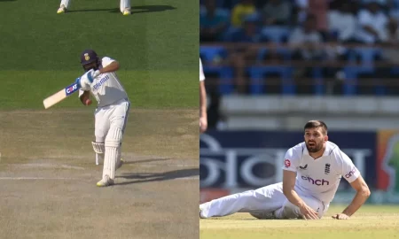 Watch: Rohit Sharma Pulls 151 KPH Ball From Mark Wood For A Huge Six In Dharamsala