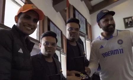 Watch: Rohit Sharma And Shubman Gill Receive Best Fielder Award From Jay Shah