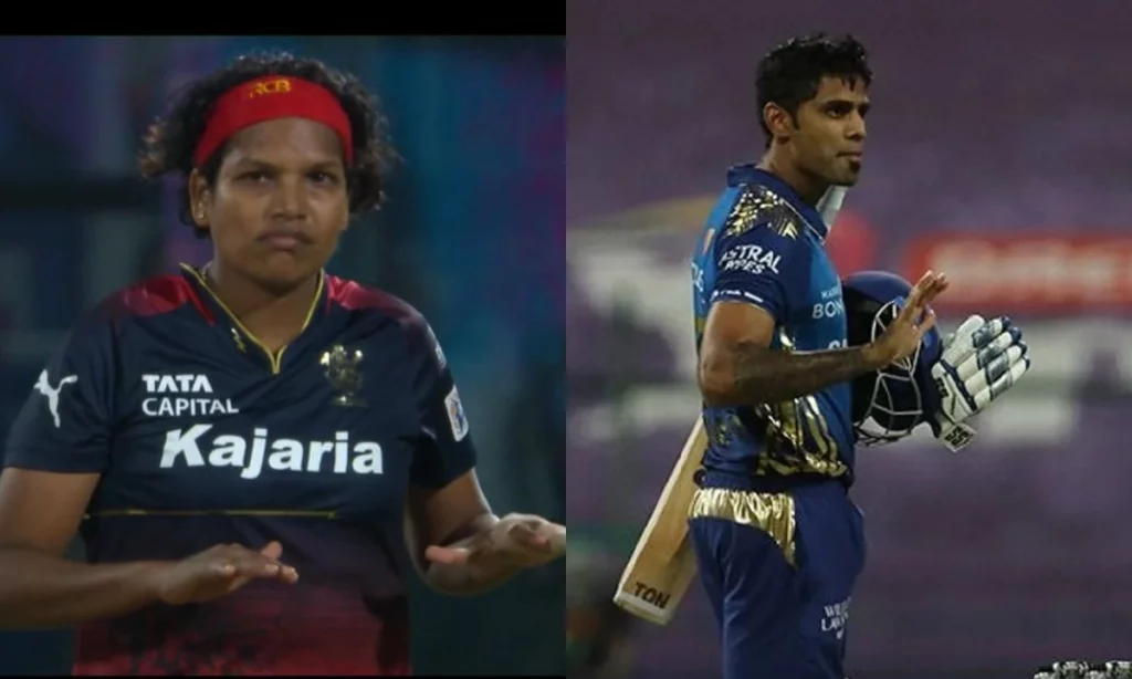 {Watch] RCB's Asha Sobhana Does Suryakumar Yadav's Celebration After Knocking MI Out Of WPL