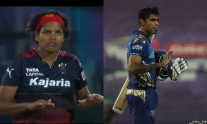 {Watch] RCB's Asha Sobhana Does Suryakumar Yadav's Celebration After Knocking MI Out Of WPL