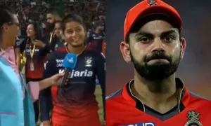 [Watch] WPL Winner Shreyanka Patil Trolls RCB Men Team With 'Ee Sala Cup Namde' Slogan