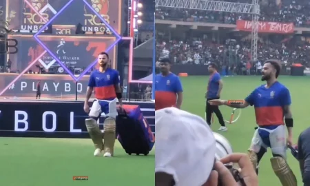 [Watch] Fans At Chinnaswamy Erupt As Virat Kohli Walks In With Kitbag Ahead Of RCB Unbox Event