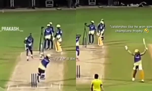[Watch] MS Dhoni Hits Bravo For A Six During Practice; Then Celebrates With Arms Raised