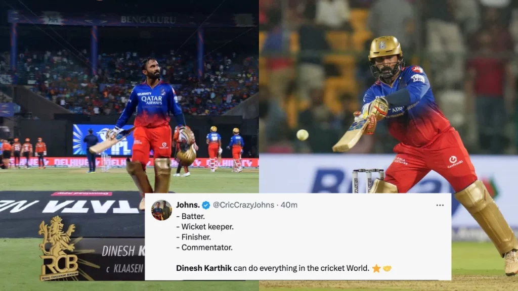 “Bring DK Back For T20 World Cup” - Fans Went Berserk After RCB vs SRH Match