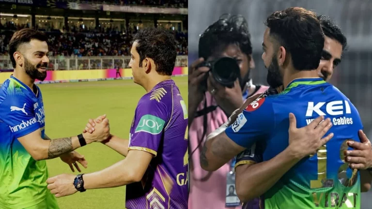 KKR vs RCB: Virat Kohli And Gautam Gambhir Share A Warm Hug After The Match