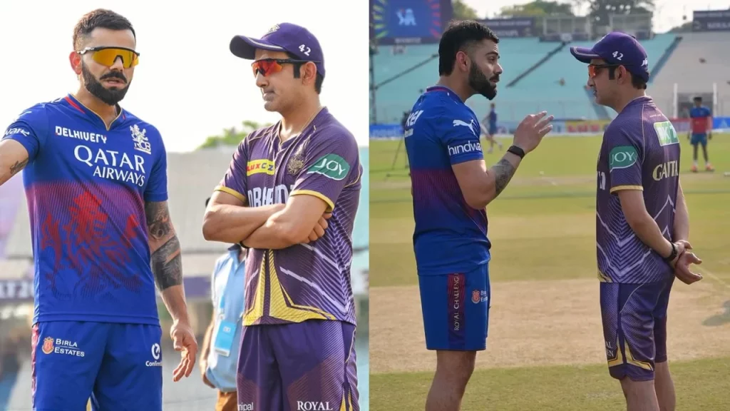VIDEO - Virat Kohli And Gautam Gambhir's Animated Chat Before KKR vs RCB Has Gone Viral