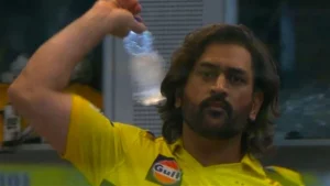VIDEO - MS Dhoni Hilariously Pretends To Throw Water Bottle At Camera After Being Shown On Giant Screen