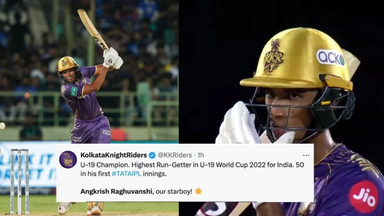 "Made In KKR Academy" Fans Heap Praise On Angkrish Raghuvanshi After A Half Century In Debut IPL Inning