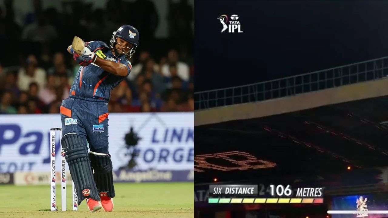VIDEO - Nicholas Pooran Smashed The Longest Six Of IPL 2024