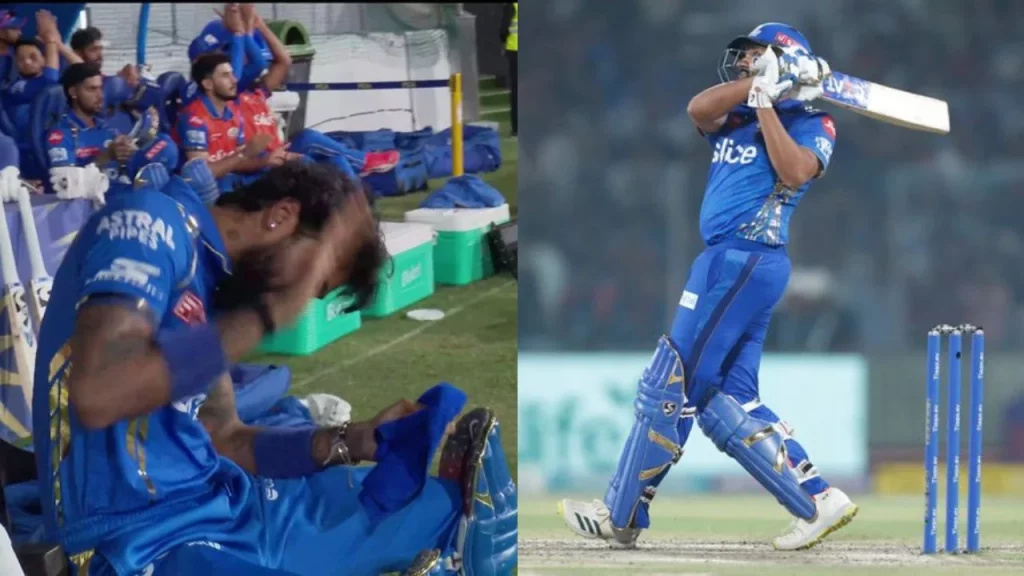 VIDEO - Hardik Pandya's Reaction To Rohit Sharma's One-Handed Six Has Gone Viral