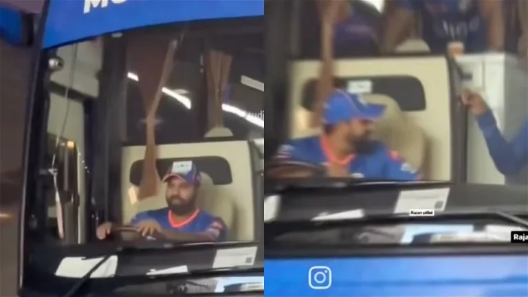 VIDEO - Rohit Sharma Turns Mumbai Indians' Bus Driver And Calls Fans Inside