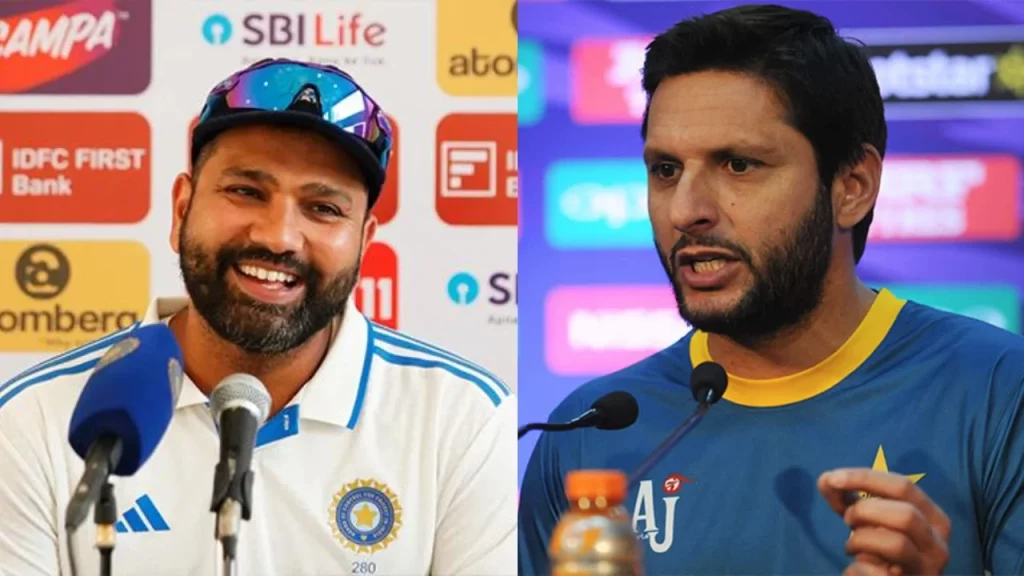 "Padosiyo Ka Haq Hota Hai..." - Shahid Afridi Afridi Reacts To Rohit Sharma's Remark On 'IND vs PAK' Test Series