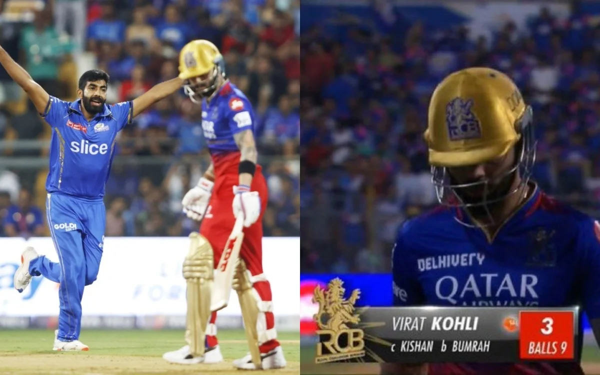 VIDEO - Virat Kohli Suffered Rare Failure Against Jasprit Bumrah In RCB vs MI Clash