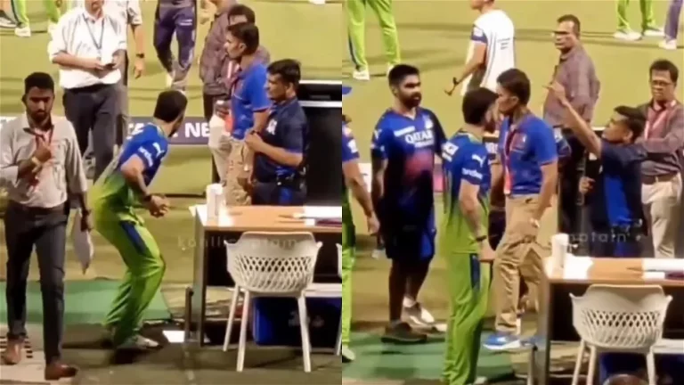 VIDEO - Virat Kohli Confronts Umpire After The Match Over His Controversial Dismissal