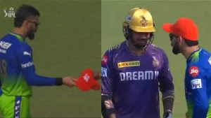VIDEO - Virat Kohli Warns Sunil Narine After Marking His Run-Up To Bowl 1st Over