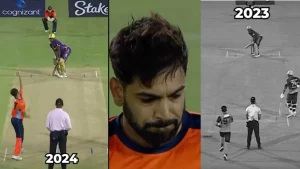 Andre Russell brought out the beast in him when he smoked the Pakistani fast bowler Haris Rauf for a majestic six