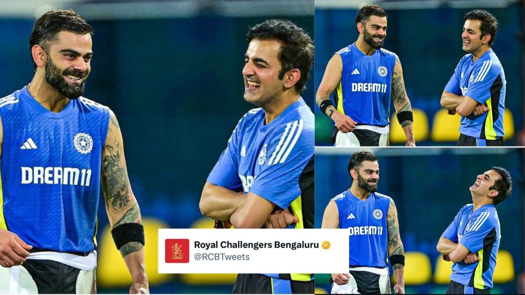 RCB’s Hilarious Post On Kohli-Gambhir’s Bonding Goes Viral