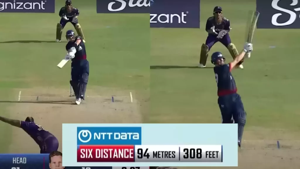 WATCH: Steve Smith Displayed His Brute Power And Smashed Andre Russell For A 94m Six