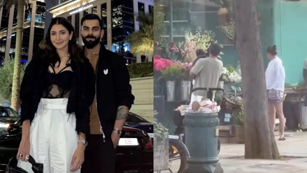 WATCH: Virat Kohli And Anushka Sharma Were Spotted Buying Flowers With Their Son In London