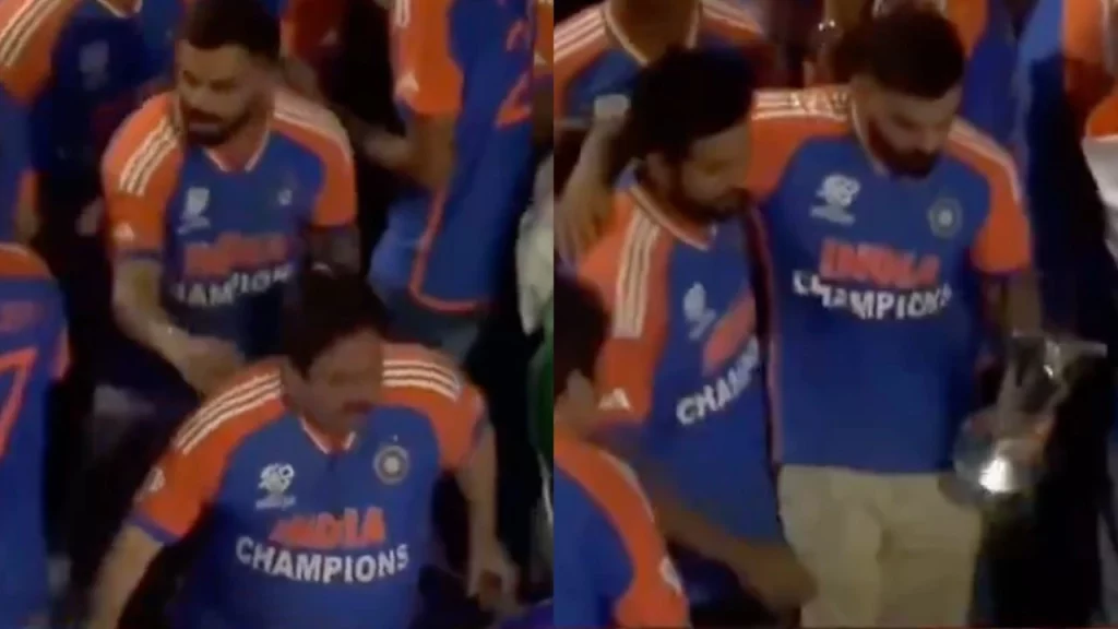 WATCH: Virat Kohli Win Hearts By Calling Rohit Sharma In Front To Raise The Trophy