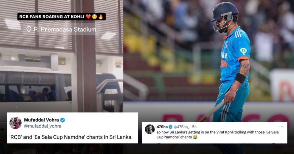 "Are They Mocking Virat Kohli?" Twitter Reacts As Sri Lankan Fans Troll Virat Kohli With Ee Sala Cup Namdhe