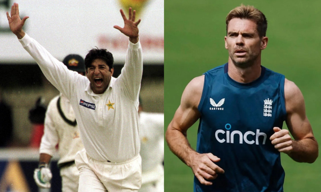 James Anderson Wasim akram
