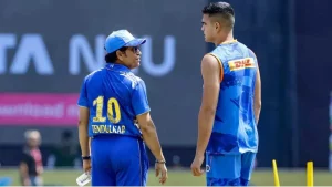 arjun tendulkar with sachin tendulkar