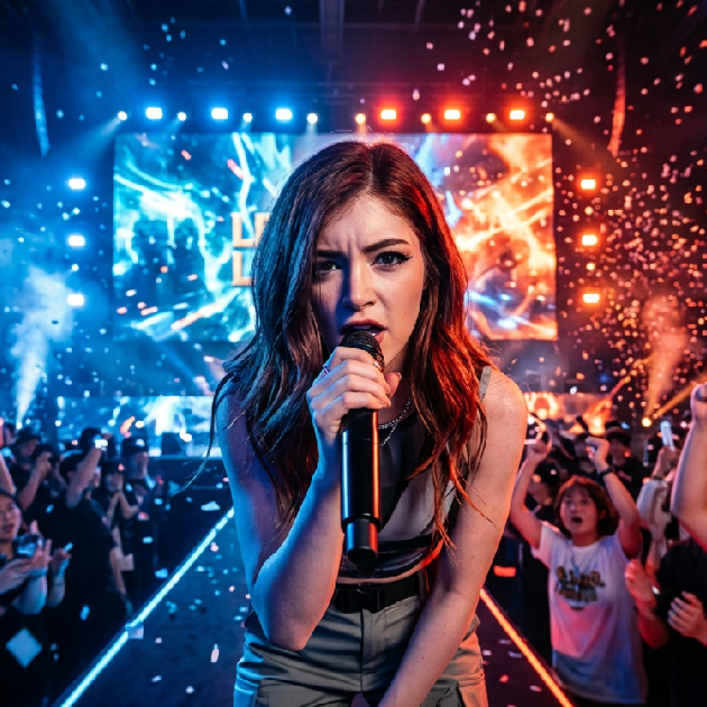 크리시 코스탄자 T1 홈그라운드 등장, 'Legends Never Die' 열창으로 팬심 저격